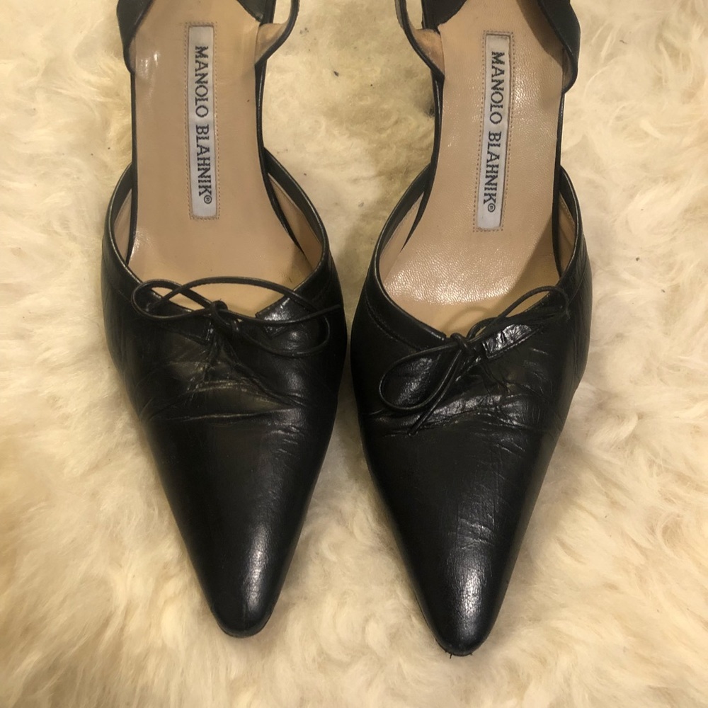 Manolo Blahnik Slingback Pumps Vintage 36.5 - Picture 5 of 15
